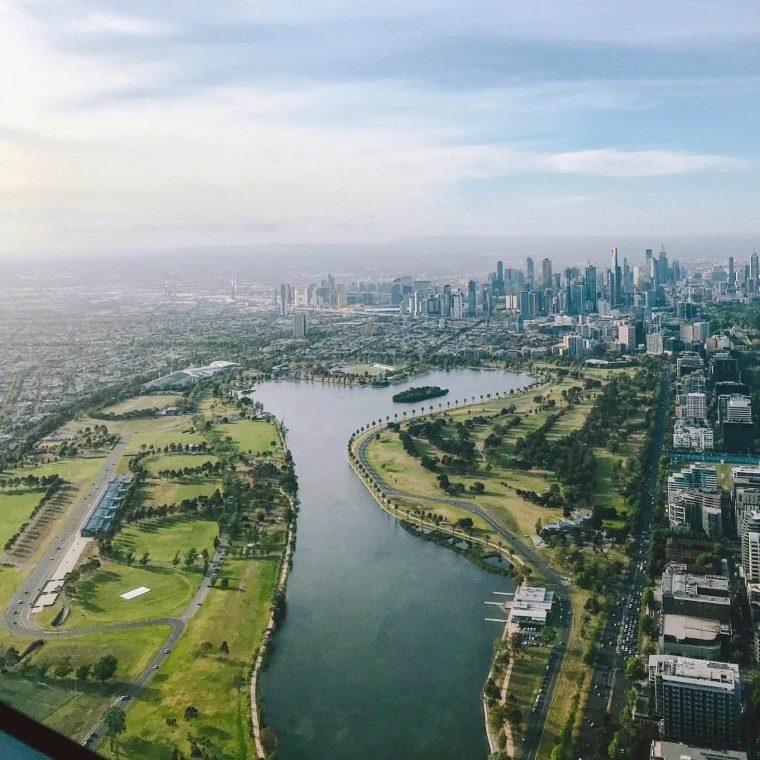 Overview of the Melbourne skyline